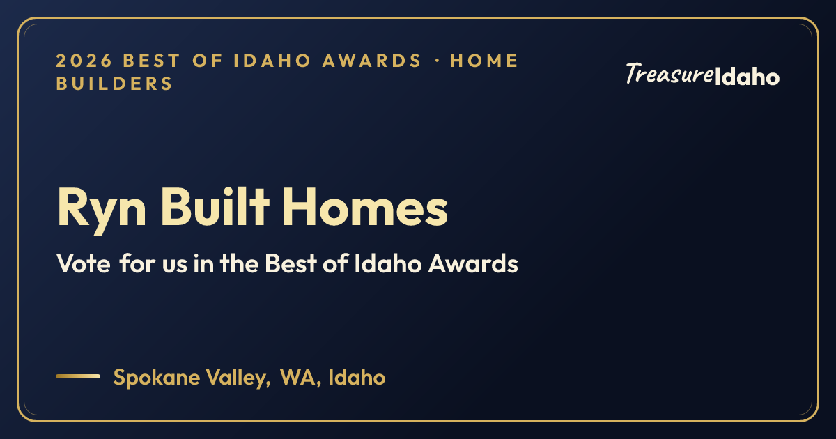 Vote for Ryn Built Homes card for Home builders