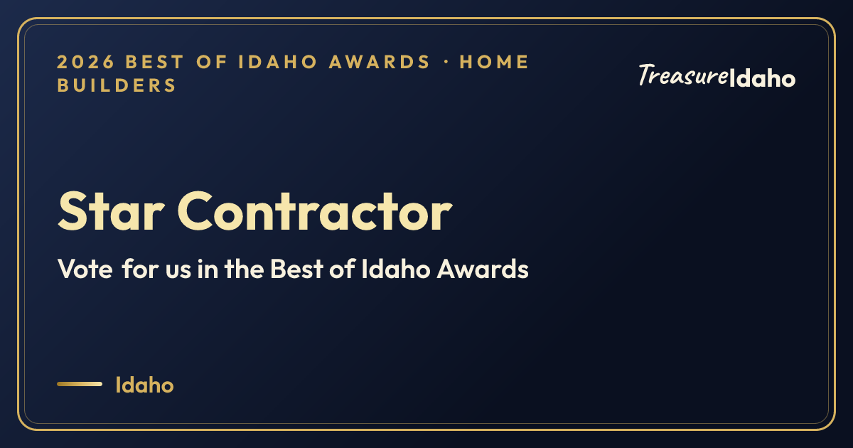 Vote for Star Contractor card for Home builders