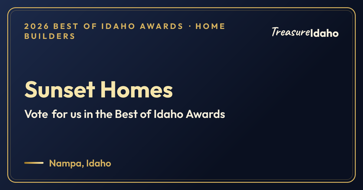 Vote for Sunset Homes card for Home builders