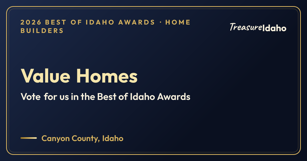 Vote for Value Homes card for Home builders