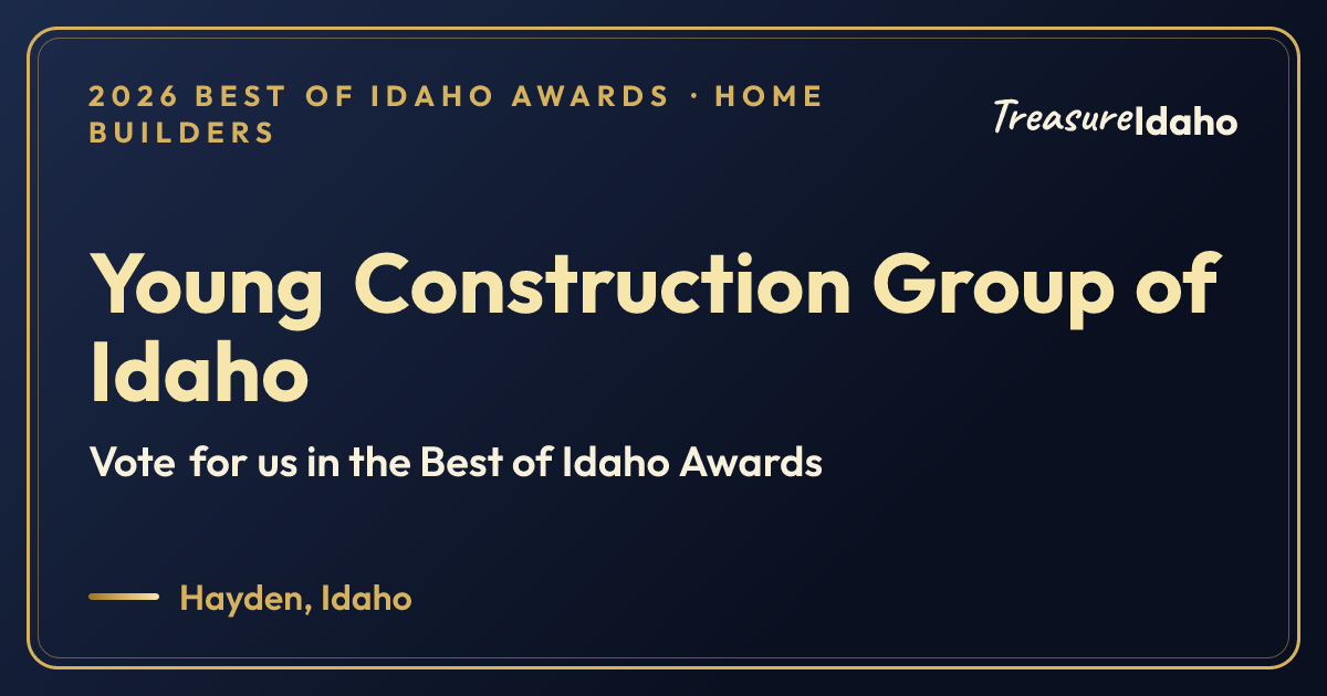 Vote for Young Construction Group of Idaho card for Home builders