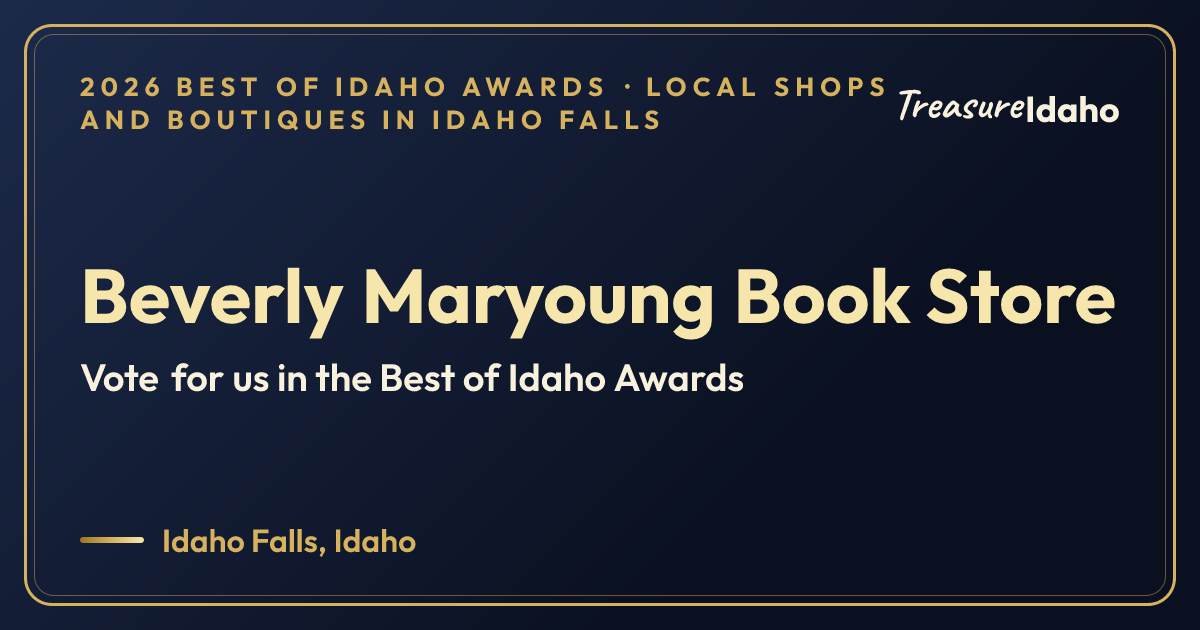Vote for Beverly Maryoung Book Store card for Local shops and boutiques in Idaho Falls