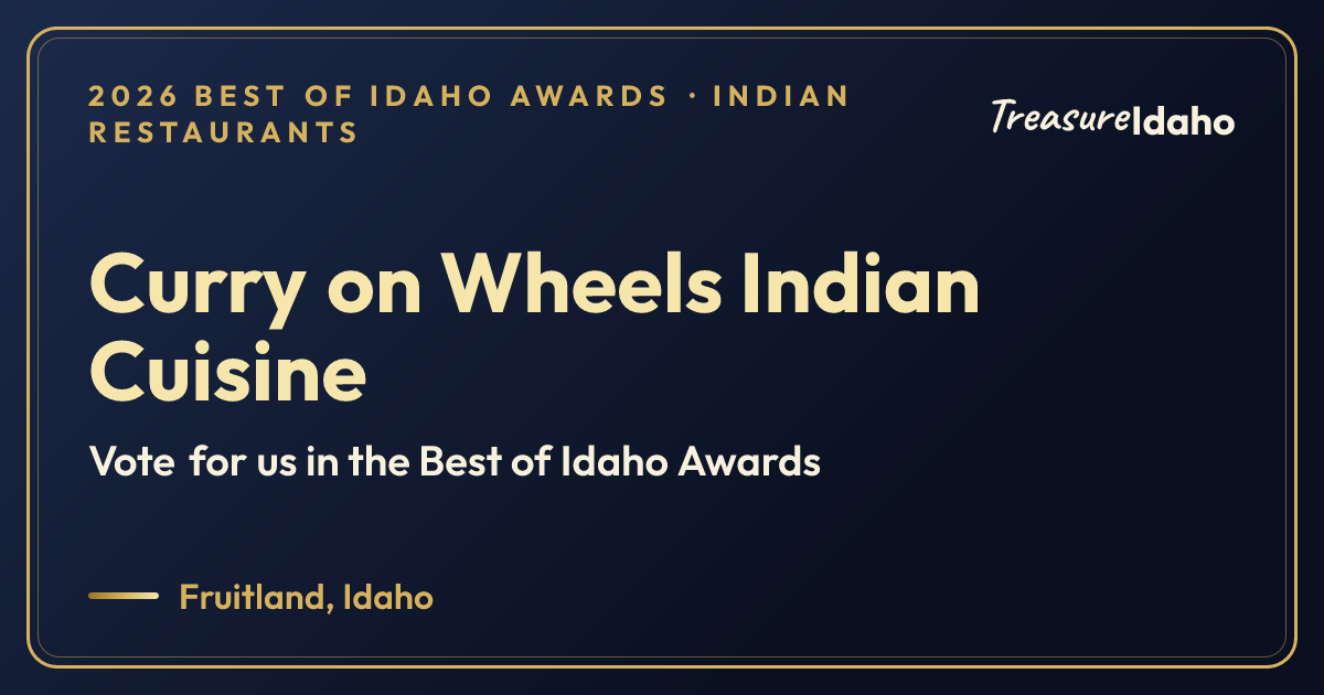 Vote for Curry on Wheels Indian Cuisine card for Indian restaurants