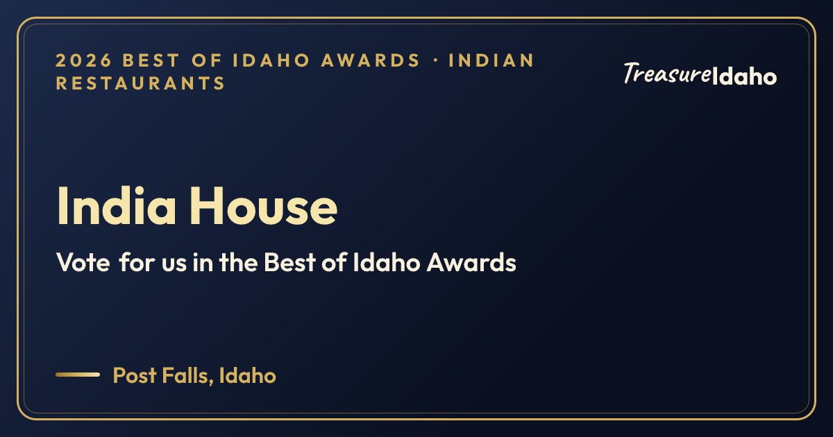 Vote for India House card for Indian restaurants
