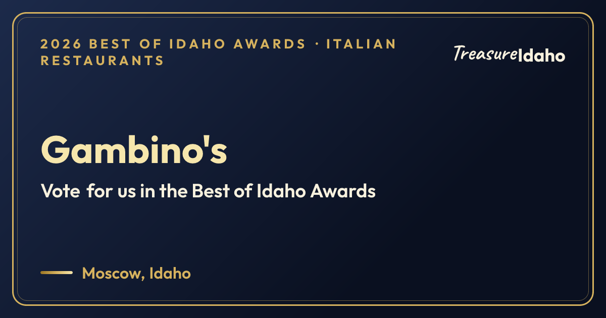 Vote for Gambino's card for Italian restaurants