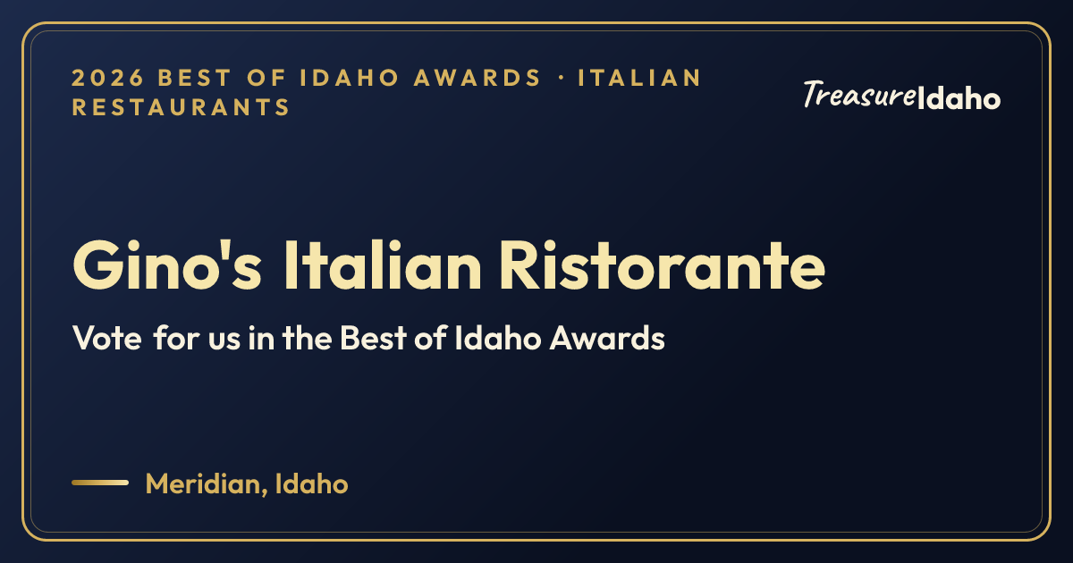 Vote for Gino's Italian Ristorante card for Italian restaurants