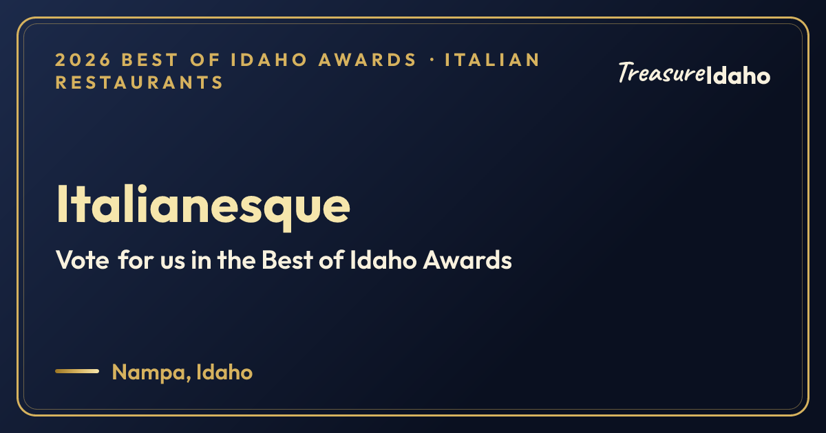 Vote for Italianesque card for Italian restaurants