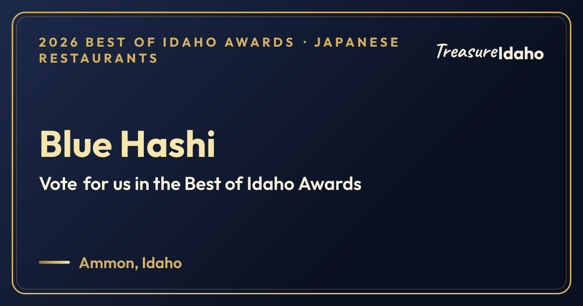 Vote for Blue Hashi card for Japanese restaurants