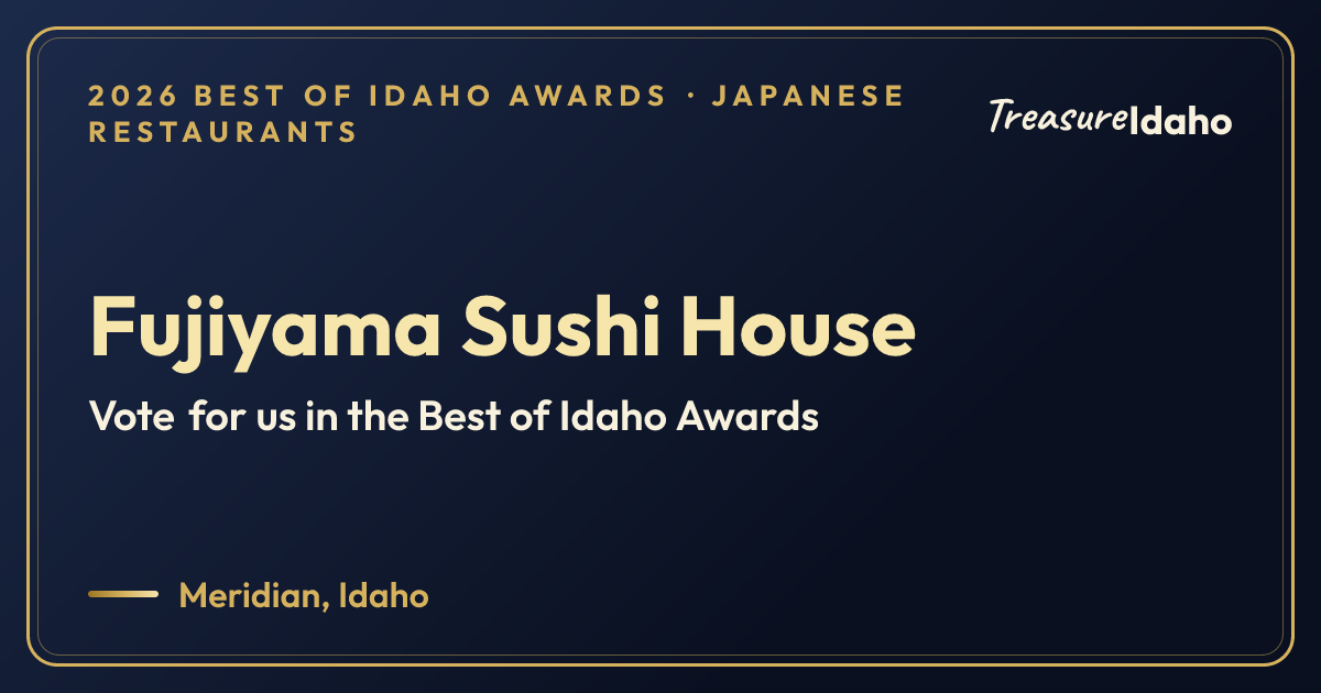 Vote for Fujiyama Sushi House card for Japanese restaurants