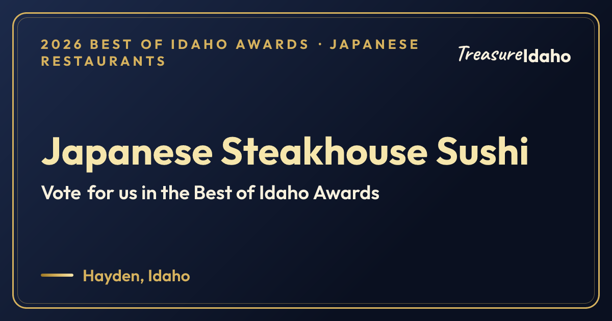 Vote for Japanese Steakhouse Sushi card for Japanese restaurants