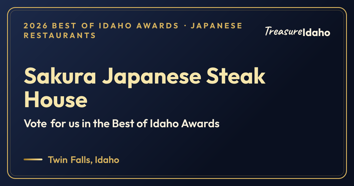 Vote for Sakura Japanese Steak House card for Japanese restaurants