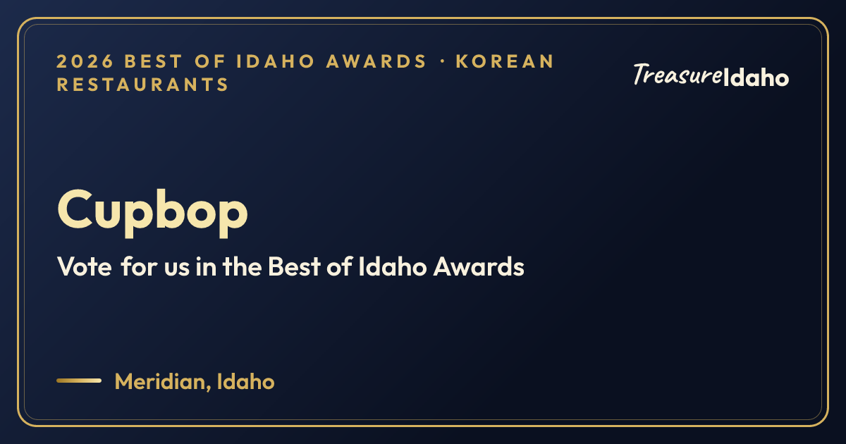 Vote for Cupbop card for Korean restaurants