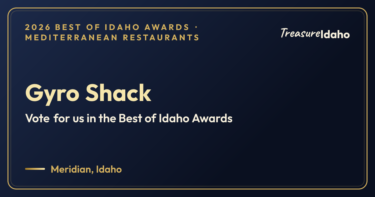 Vote for Gyro Shack card for Mediterranean restaurants