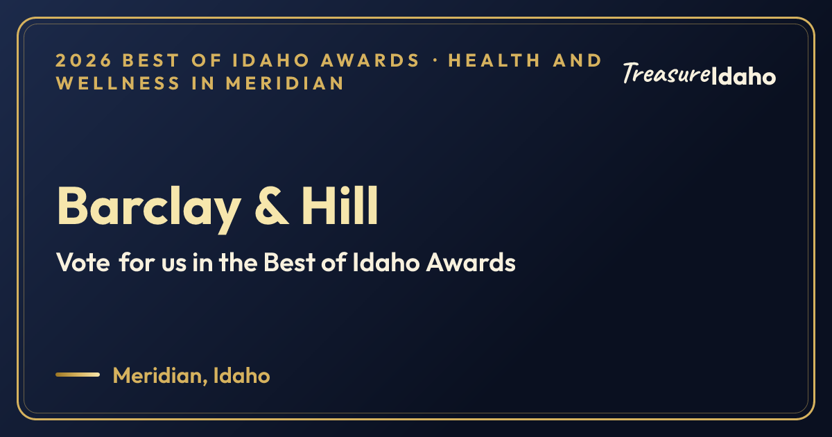 Vote for Barclay & Hill card for Health and wellness in Meridian
