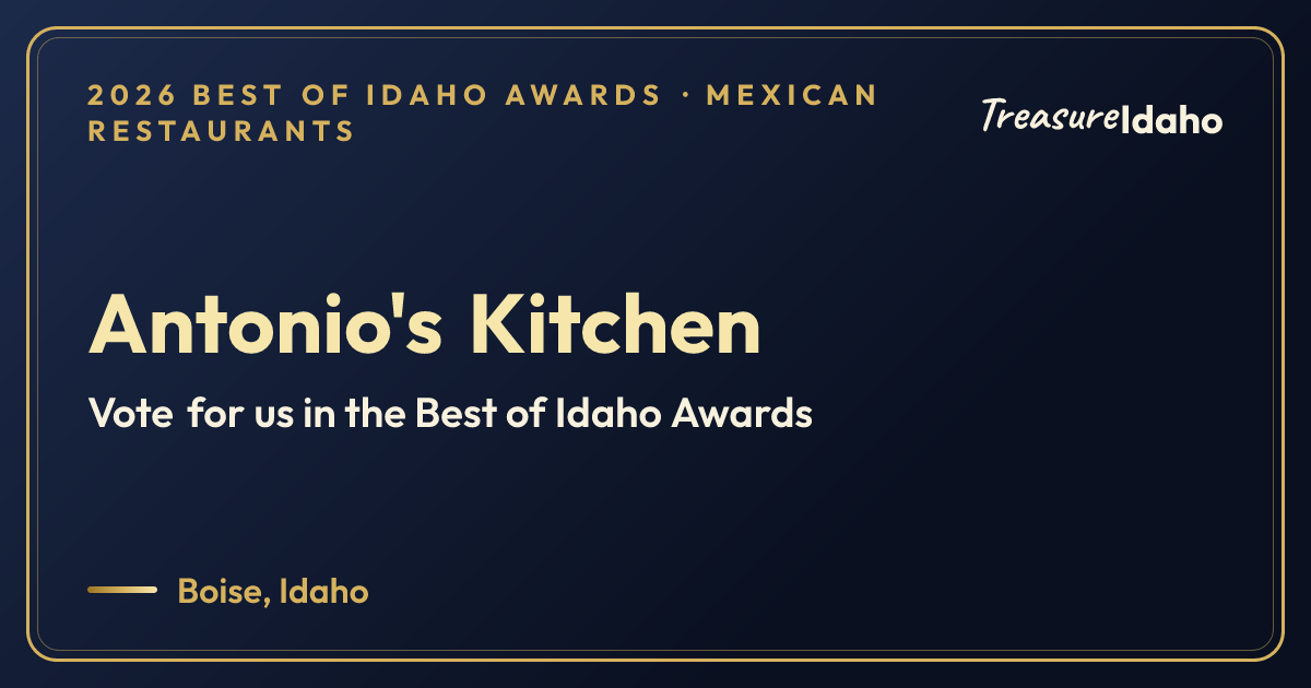 Vote for Antonio's Kitchen card for Mexican restaurants