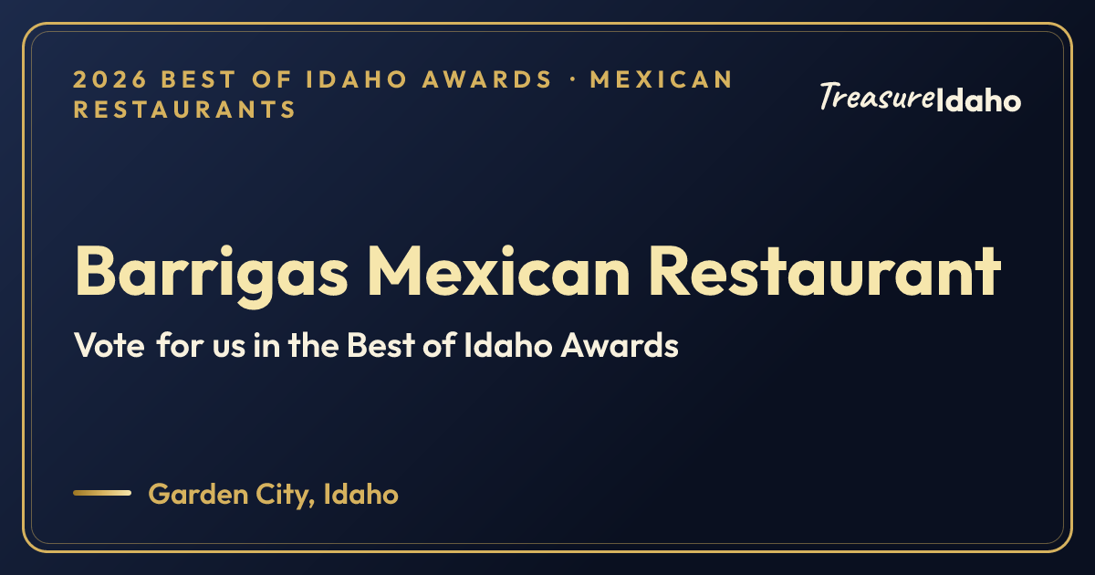 Vote for Barrigas Mexican Restaurant card for Mexican restaurants