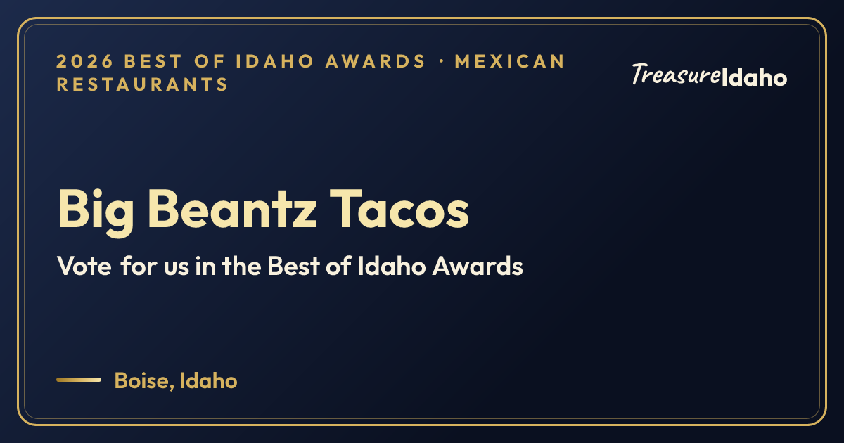 Vote for Big Beantz Tacos card for Mexican restaurants