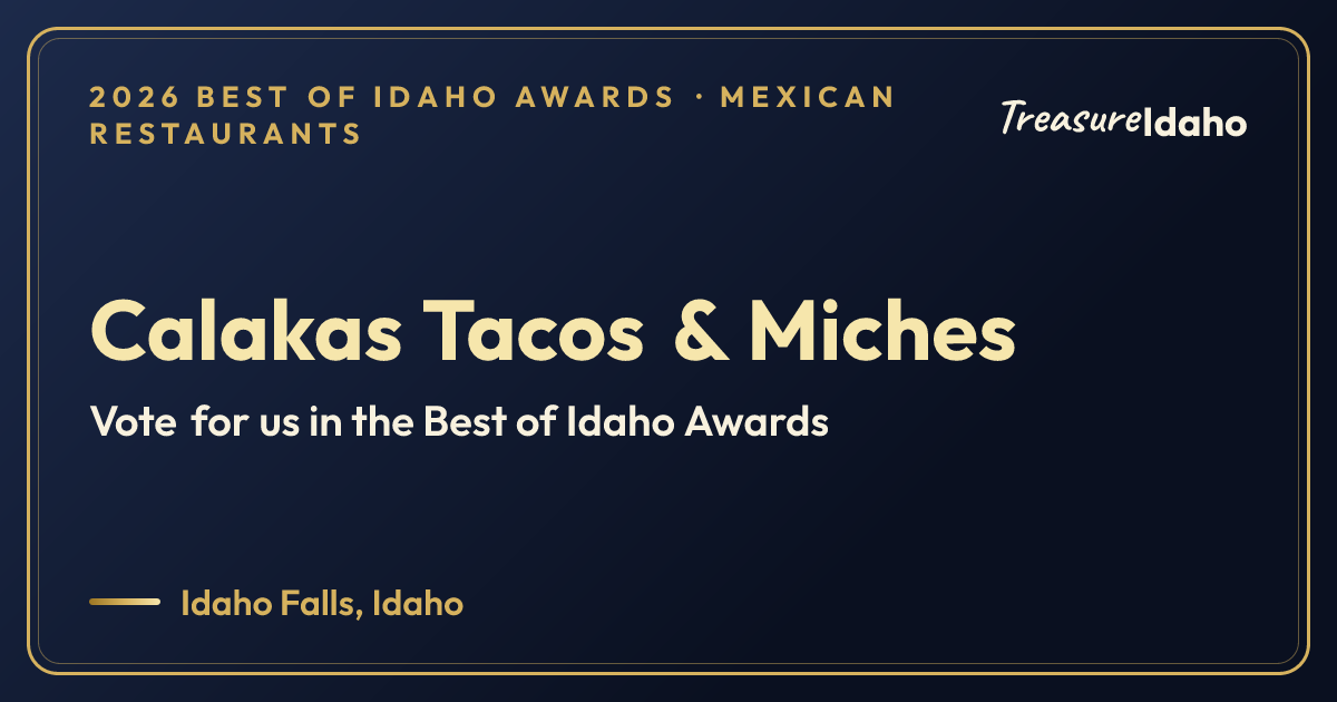 Vote for Calakas Tacos & Miches card for Mexican restaurants