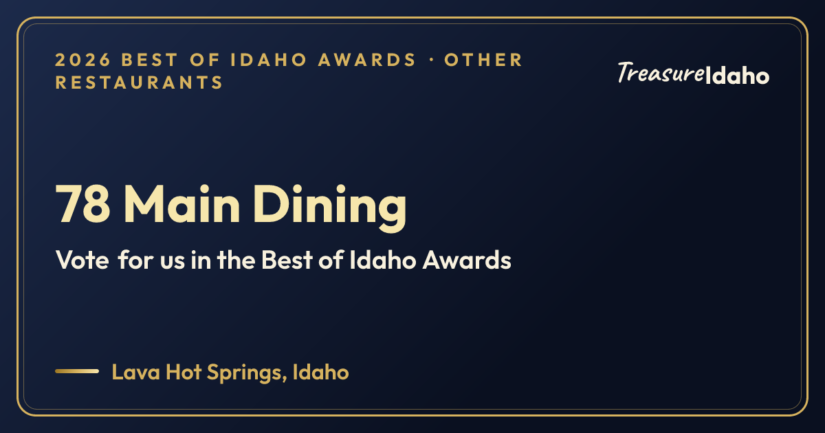 Vote for 78 Main Dining card for Other restaurants