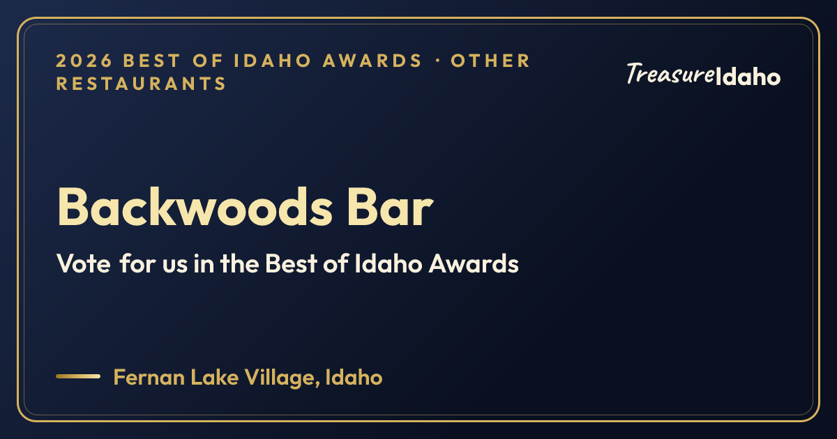 Vote for Backwoods Bar card for Other restaurants
