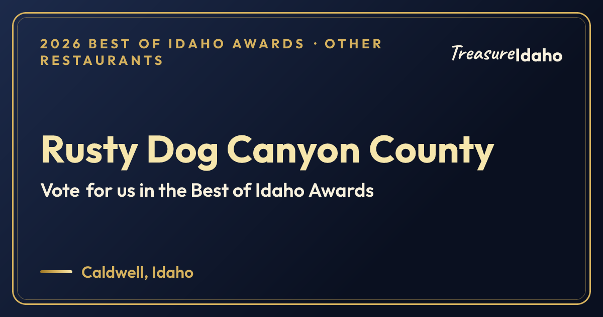 Vote for Rusty Dog Canyon County card for Other restaurants