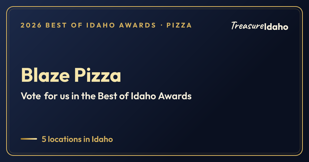 Vote for Blaze Pizza card for Pizza