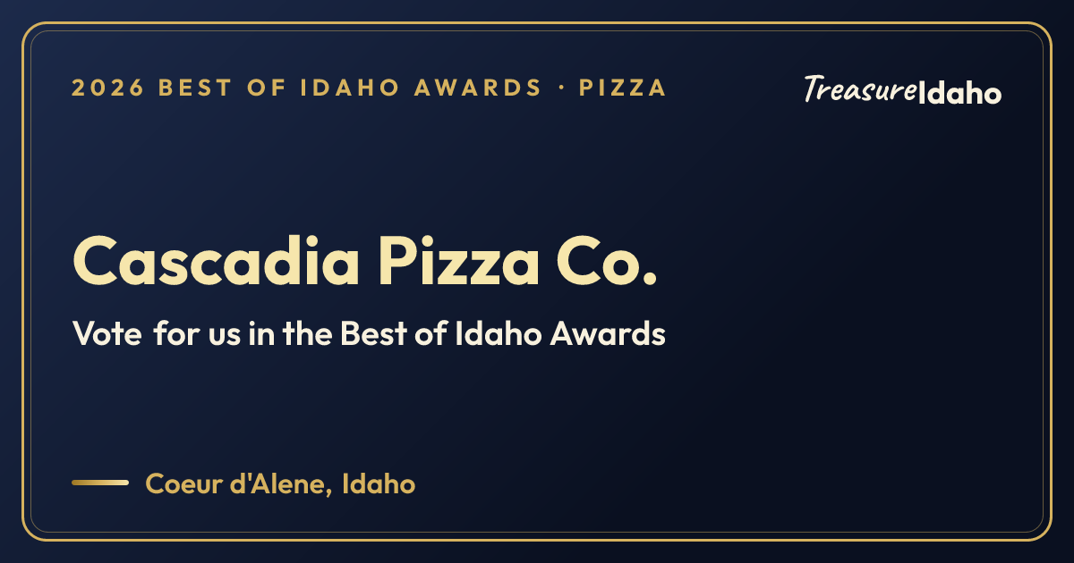 Vote for Cascadia Pizza Co. card for Pizza