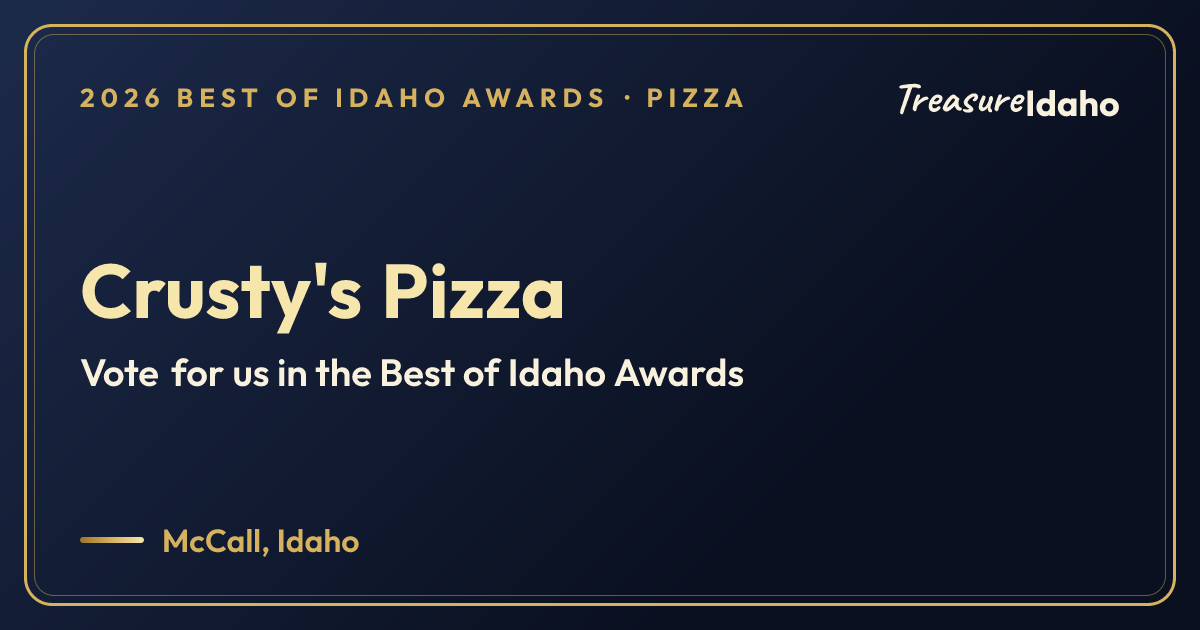 Vote for Crusty's Pizza card for Pizza