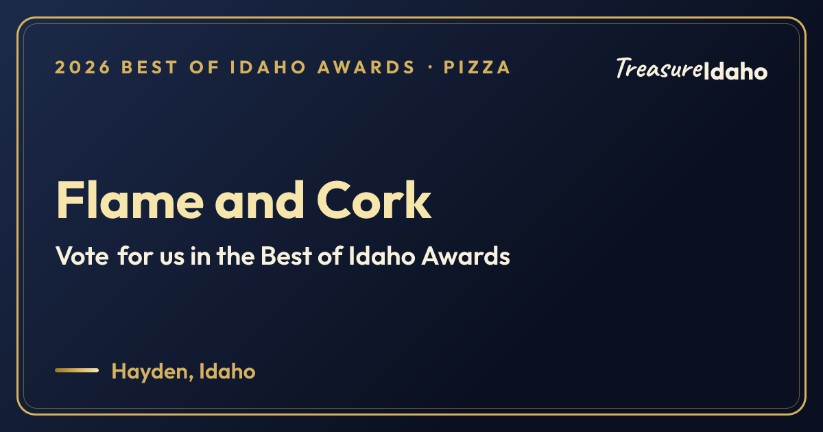 Vote for Flame and Cork card for Pizza