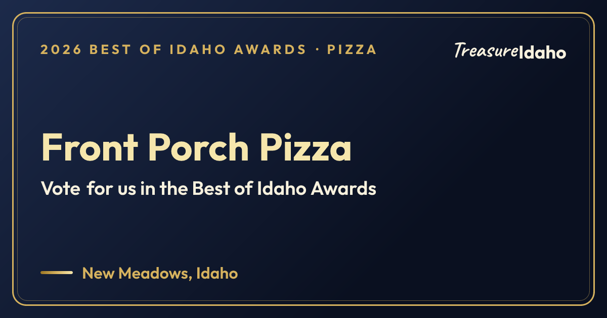 Vote for Front Porch Pizza card for Pizza