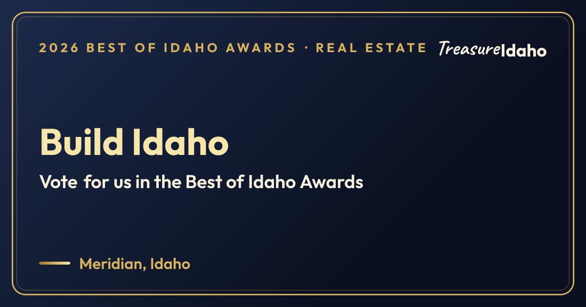 Vote for Build Idaho card for Real estate