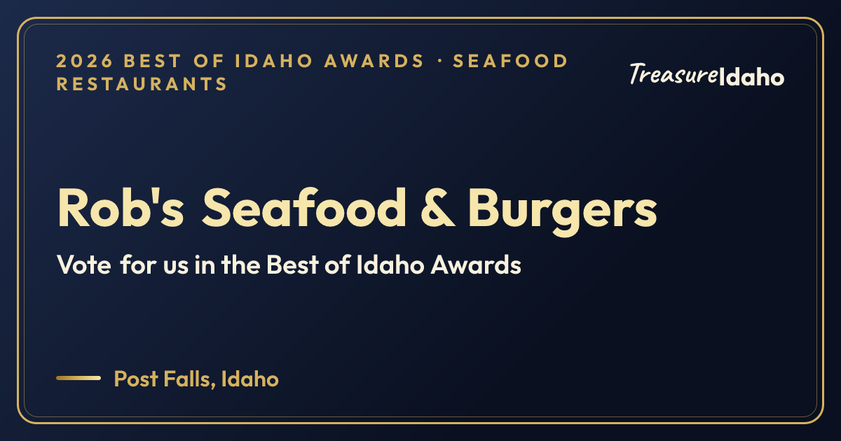 Vote for Rob's Seafood & Burgers card for Seafood restaurants