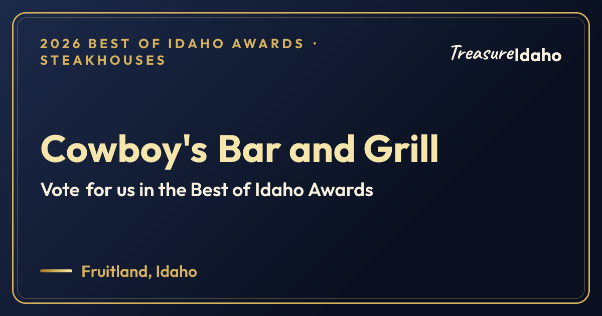 Vote for Cowboy's Bar and Grill card for Steakhouses