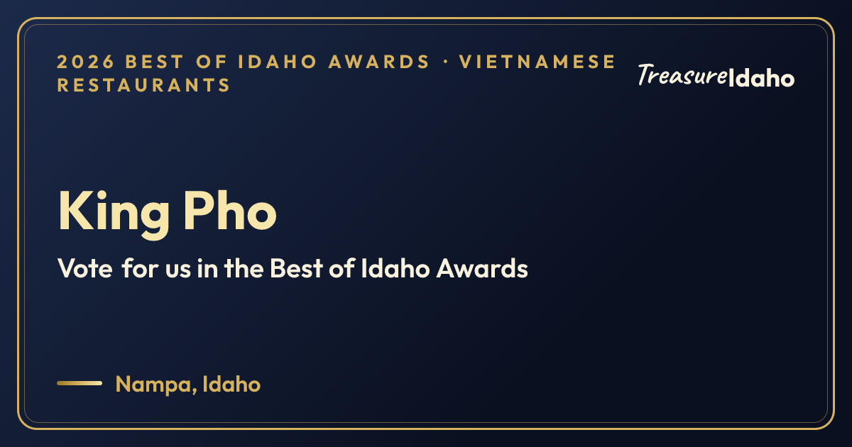 Vote for King Pho card for Vietnamese restaurants