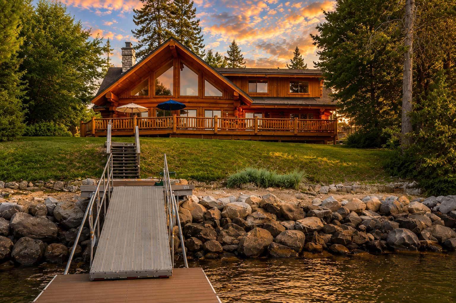 Luxury Lakefront Lodge
