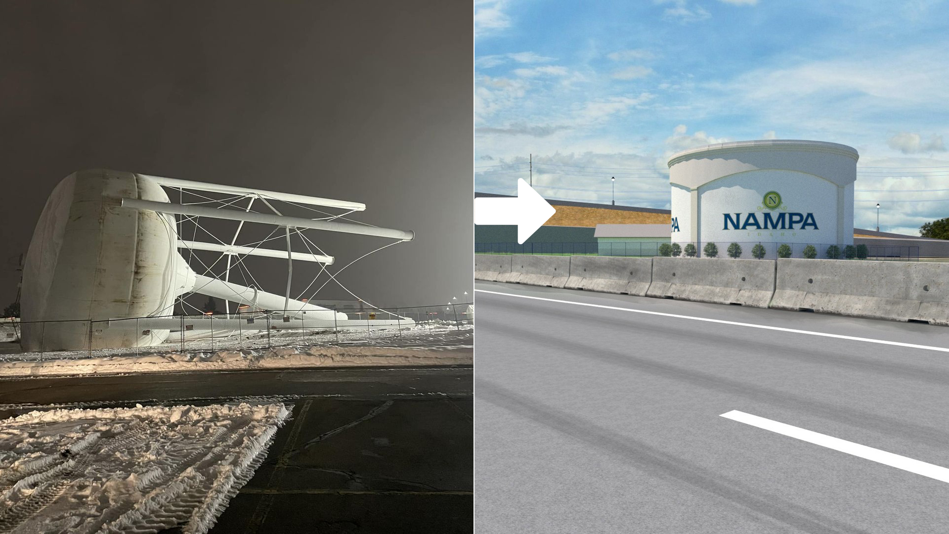 Iconic Landmark Shifts: Nampa Water Tower Demolition Marks New Era