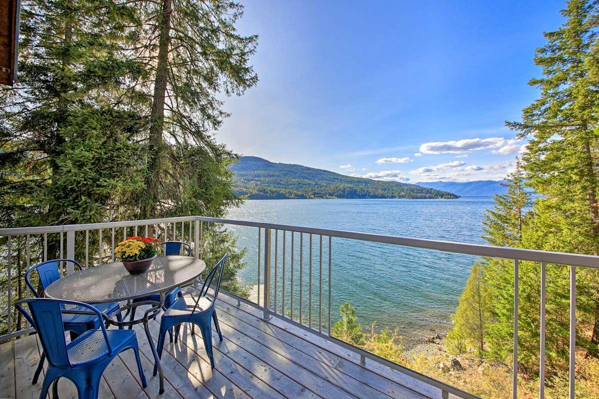 Lake Pend Oreille Home W Dock & Paddle Boards