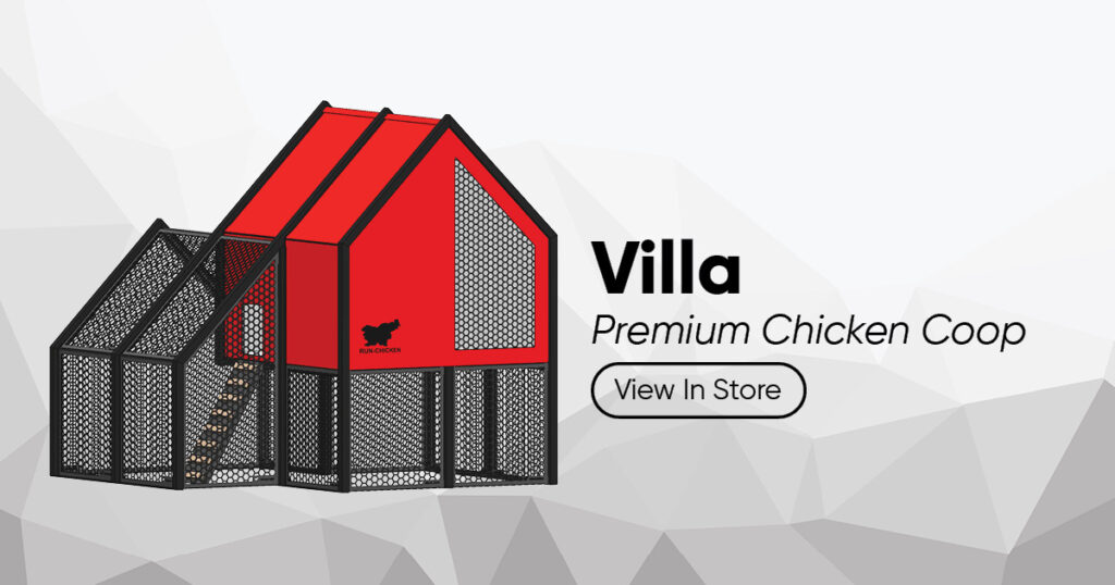 RUN-CHICKEN Villa – Smart Coop – Red