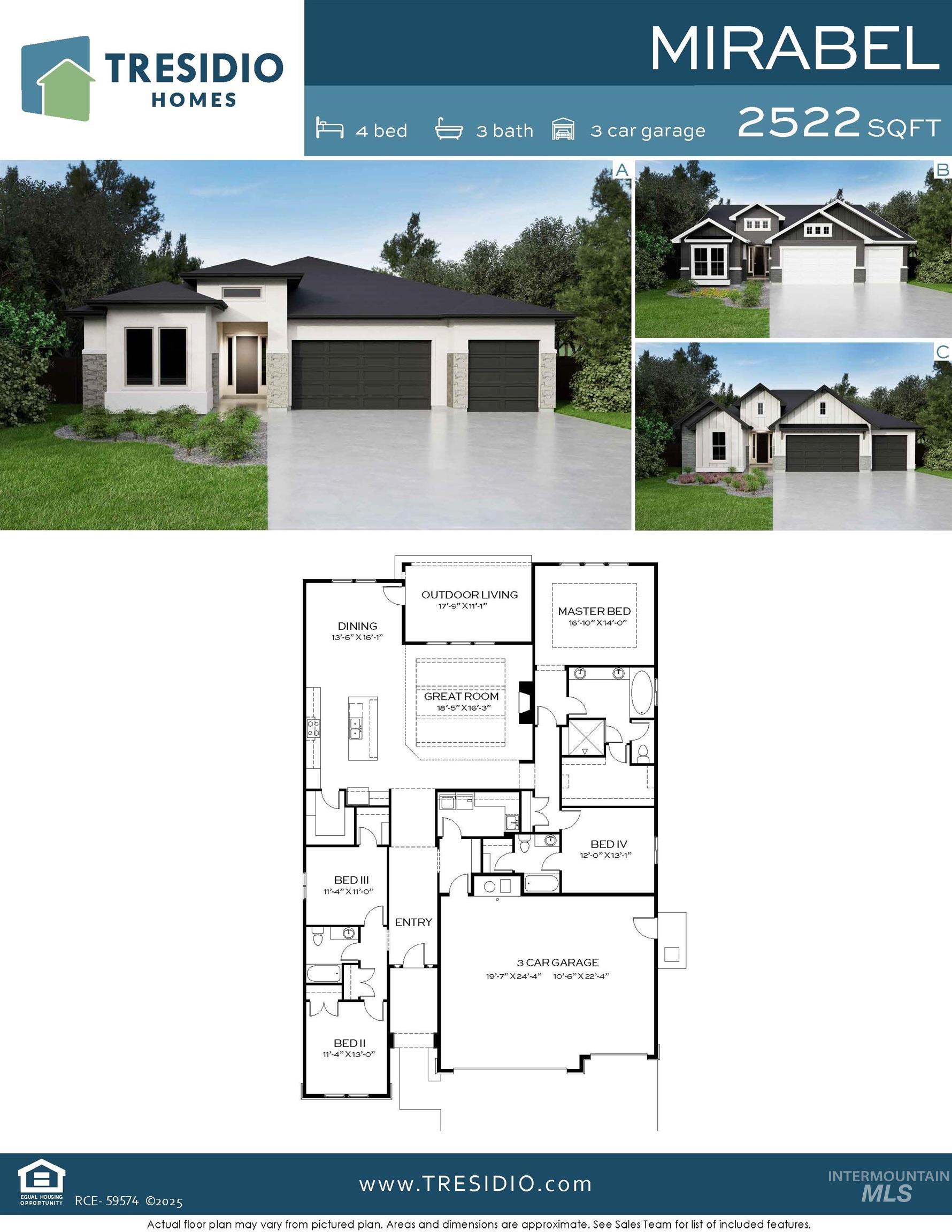 6410 W Carnock Dr Mirabel floor plan Valnova Eagle
